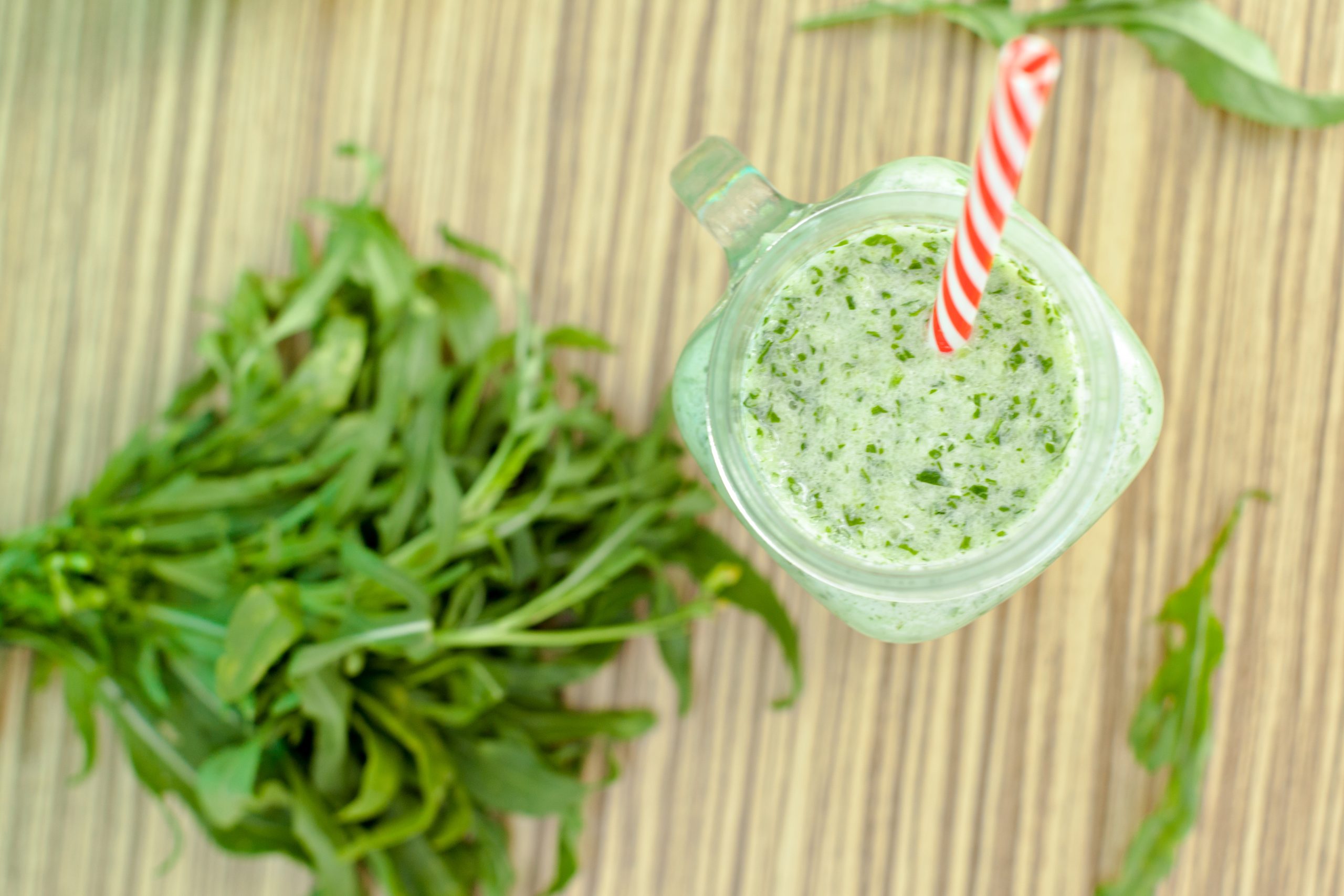 Fresh green smoothy drink